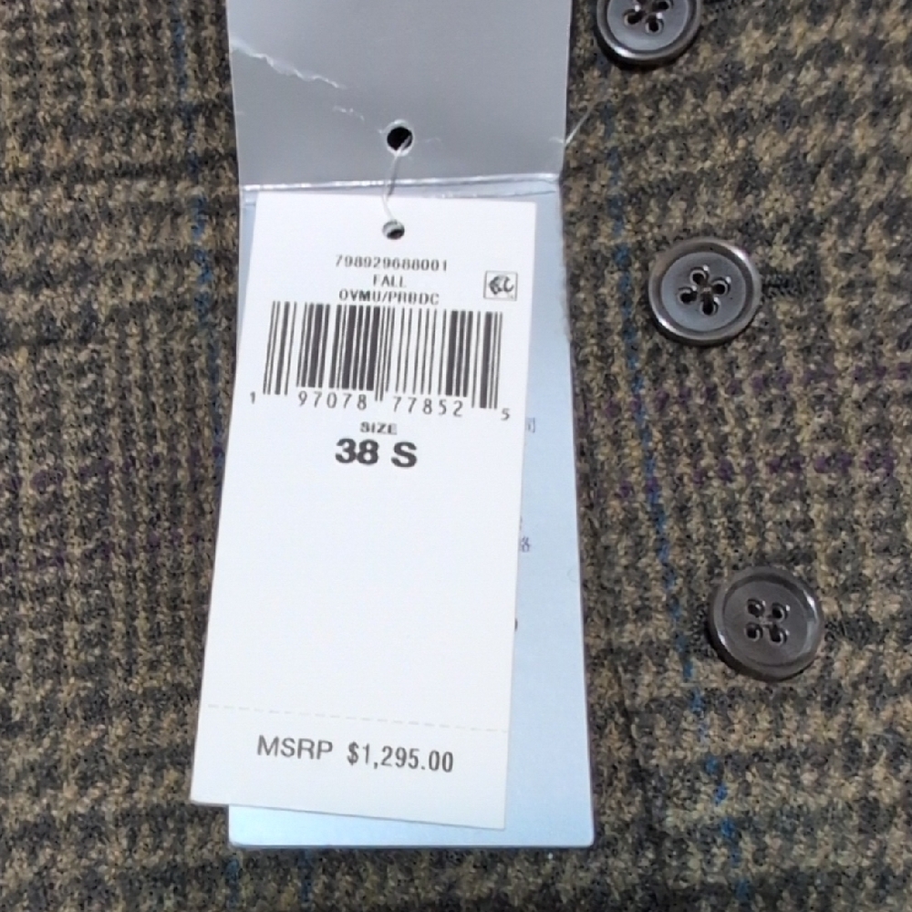 Ralph Lauren Purple Label Charcoal and Ivory Vest - Picture 7 of 11